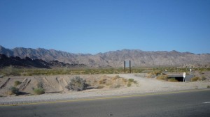 The desert in the morning.