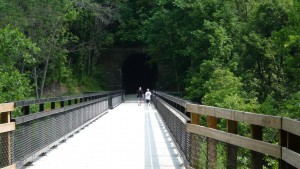 Old bridge and Tunnel on the Montour trail.
