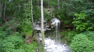 Nice waterfall on the GAP (also called the Yough River Trail, or YRT).