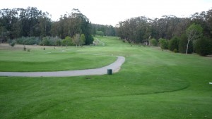 The golf course.