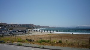 Looking back at Cayucos. Note Morro Rock to the right of the pic.