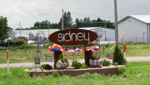 Sign for Sidney, NE
