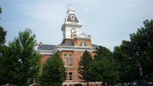 Pretty much every town for the next 500 miles would have a large courthouse that looked like this in the town square.