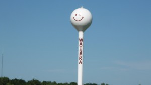By far the sweetest water tower of the trip.